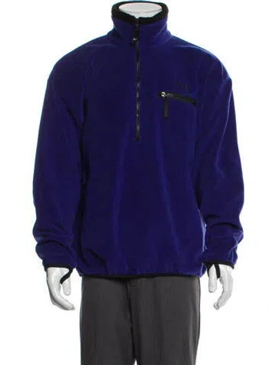 Pre-owned Helly Hansen Collar Long Sleeve Sweatshirt In Blue