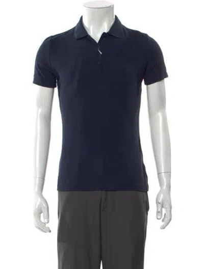 Pre-owned Helly Hansen Collar Short Sleeve Polo Shirt W/ Tags In Blue