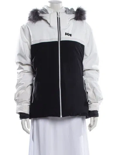Pre-owned Helly Hansen Colorblock Pattern Jacket In Black
