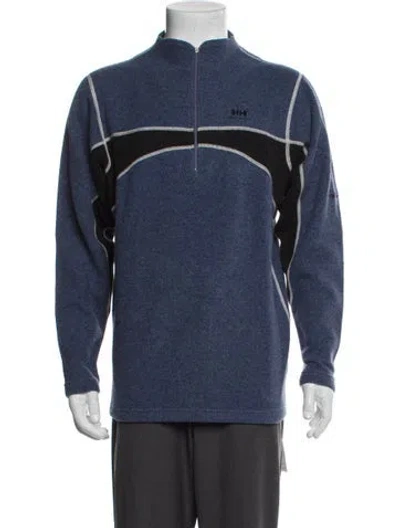 Pre-owned Helly Hansen Colorblock Pattern Jacket In Blue