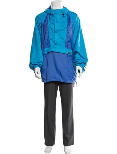 Pre-owned Helly Hansen Colorblock Pattern Parka In Blue
