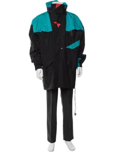 Pre-owned Helly Hansen Colorblock Pattern Performance Jacket In Black