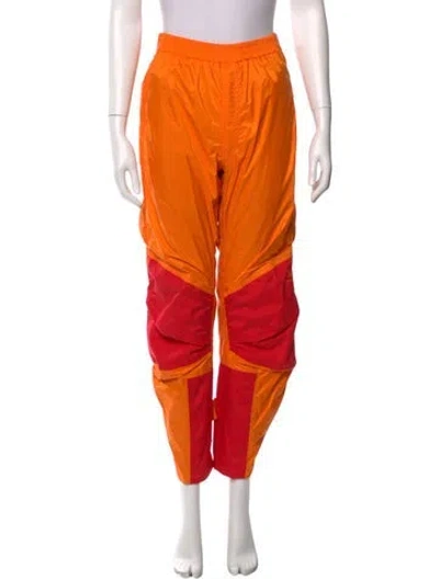 Pre-owned Helly Hansen Colorblock Pattern Straight Leg Pants In Orange
