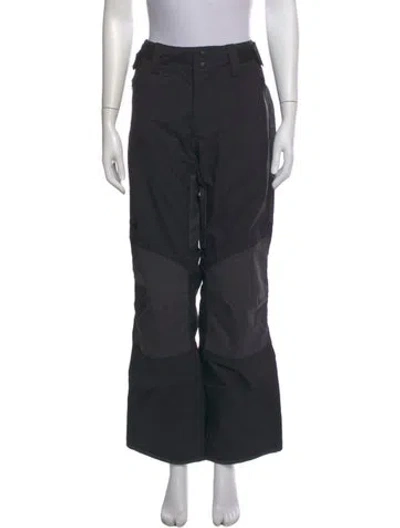 Pre-owned Helly Hansen Colorblock Pattern Wide Leg Pants In Black