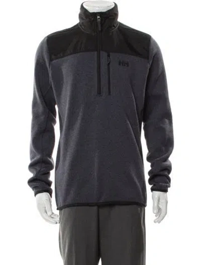 Pre-owned Helly Hansen Colorblock Pattern Windbreaker In Gray