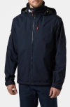 Helly Hansen Crew 2.0 Waterproof Hooded Sailing Jacket In Navy