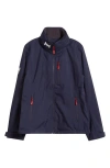 Helly Hansen Crew 2.0 Waterproof Midlayer Hooded Sailing Jacket In Navy