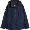 Helly Hansen Crew 2.0 Waterproof Midlayer Hooded Sailing Jacket In Navy