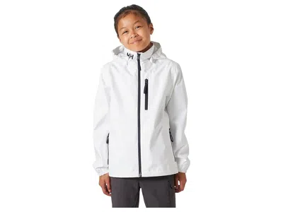 Helly Hansen Crew Hooded Jacket (big Kid) Kid's Coat White : 12 Big Kid, Polyester