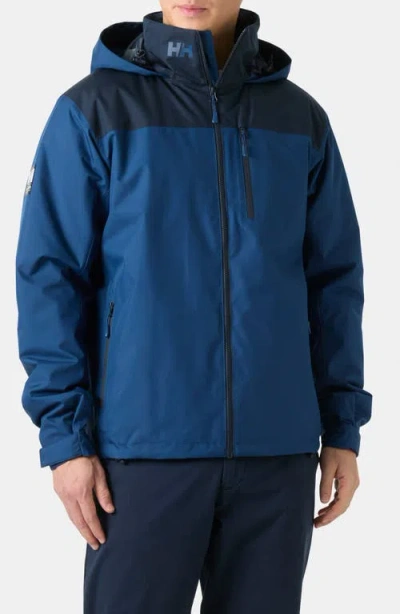 Helly Hansen Crew Hooded Midlayer Jacket 2 In Blue