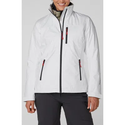 Helly Hansen 'crew' Midlayer Water Resistant Jacket In White