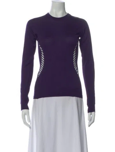 Pre-owned Helly Hansen Crew Neck Long Sleeve Top In Purple