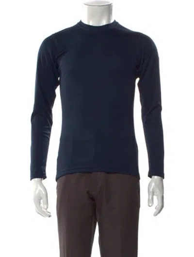 Pre-owned Helly Hansen Crew Neck Long Sleeve T-shirt W/ Tags In Blue