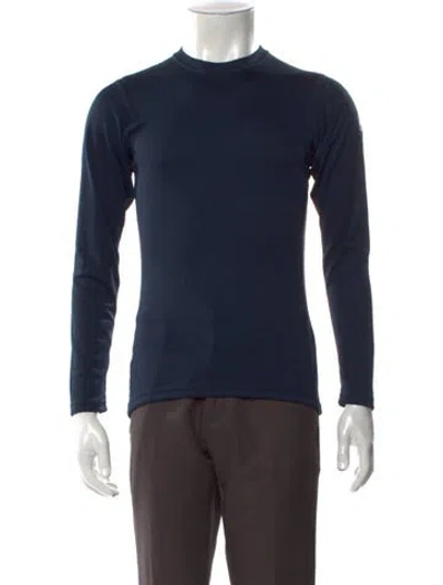 Pre-owned Helly Hansen Crew Neck Long Sleeve T-shirt W/ Tags In Blue