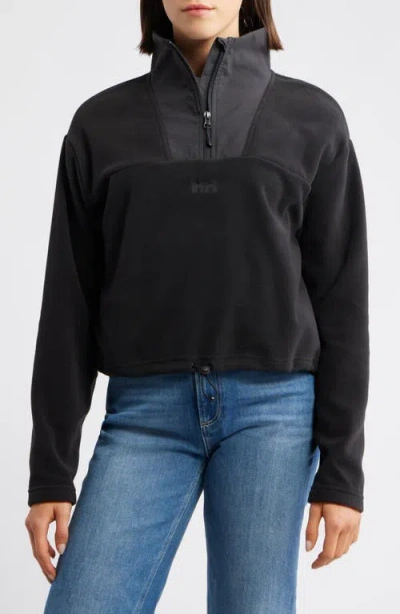 Helly Hansen Daybreaker Fleece Crop Pullover In Black