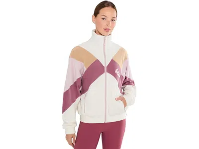 Helly Hansen Daybreaker Hugg Fleece Jacket Women's Sweatshirt Wildberry: Lg, Polyester In White
