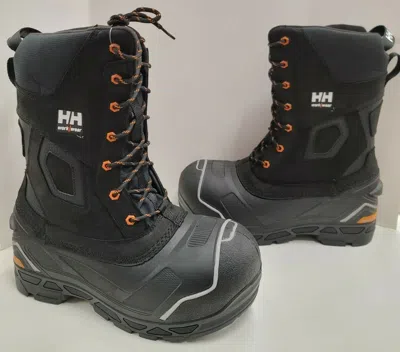 Pre-owned Helly Hansen Denali Composite Toe Wp Slip Resistant Winter Work Boots -76° F In Black
