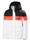 Helly Hansen Diamond Colour-block Padded Jacket In White