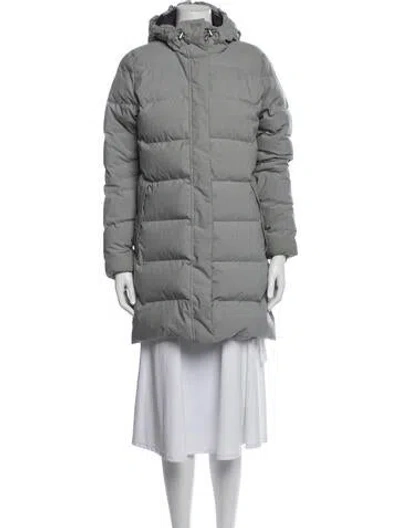 Pre-owned Helly Hansen Down Coat In Grey