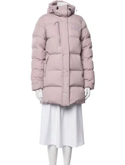 Pre-owned Helly Hansen Down Coat In Purple