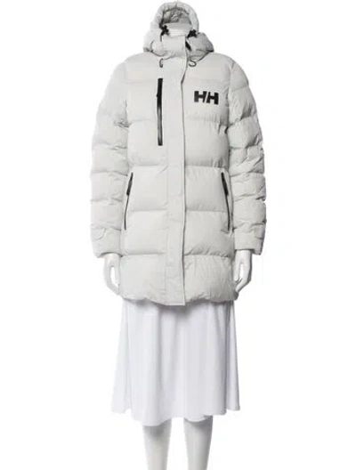 Pre-owned Helly Hansen Down Coat In White
