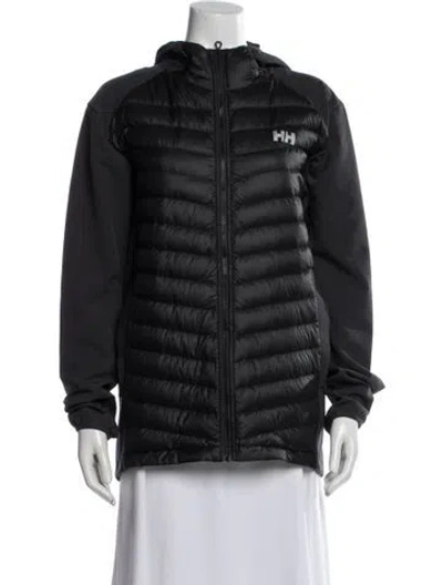 Pre-owned Helly Hansen Down Jacket In Black