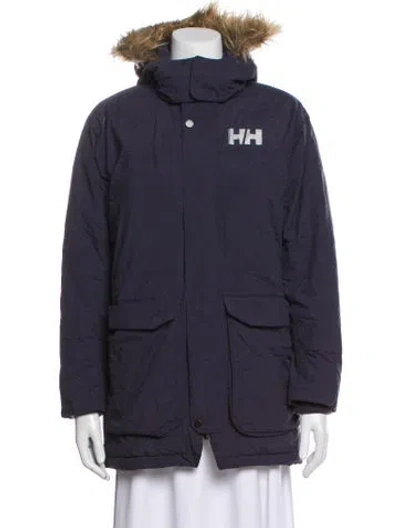 Pre-owned Helly Hansen Down Jacket In Blue