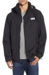 Helly Hansen Dubliner Water & Wind Proof Hooded Jacket In 990 Black