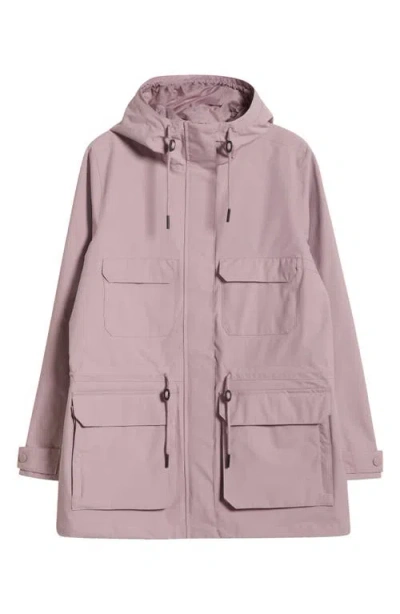 Helly Hansen Escape Utility Raincoat In 676 Purple Clay