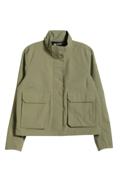 Helly Hansen Escape Utility Waterproof Jacket In Lava Green