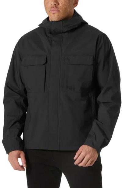 Helly Hansen Escape Waterproof Rain Jacket In Black