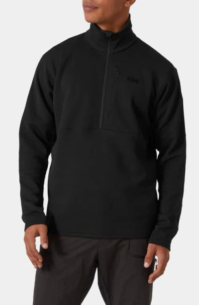 Helly Hansen Evolved Air Half Zip Midalyer Pullover In Black