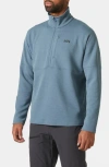 Helly Hansen Evolved Air Half Zip Midalyer Pullover In Washed Navy