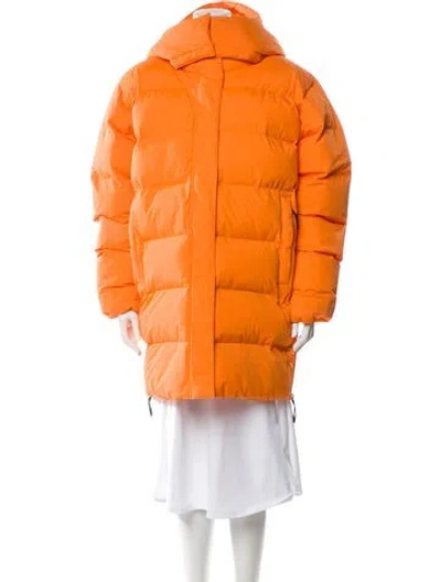 Pre-owned Helly Hansen Faux Fur Coat W/ Tags In Orange
