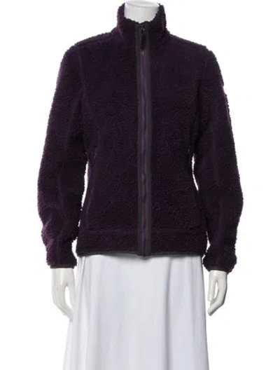 Pre-owned Helly Hansen Faux Fur Jacket In Purple