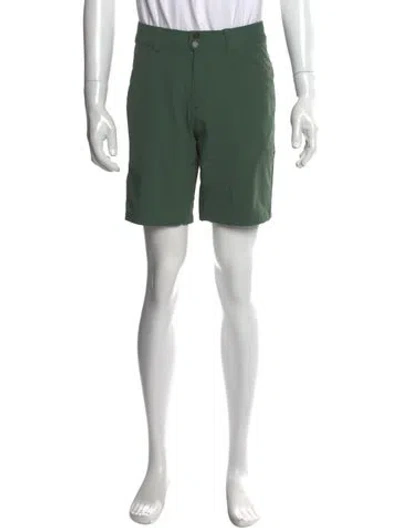 Pre-owned Helly Hansen Flat Front Shorts In Green