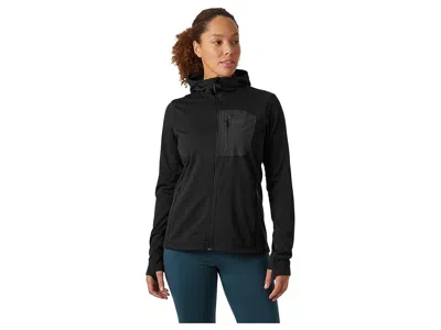 Helly Hansen Fleece Hooded Jacket In Black