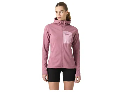 Helly Hansen Fleece Hooded Jacket In Pink