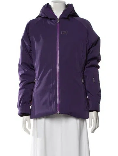 Pre-owned Helly Hansen Goose Down Down Jacket In Purple
