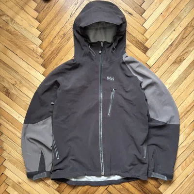 Pre-owned Helly Hansen Gorpcore Style Jacket Weatherproof Shell In Gray