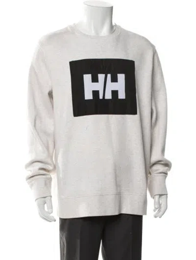 Pre-owned Helly Hansen Graphic Print Crew Neck Pullover In Neutral
