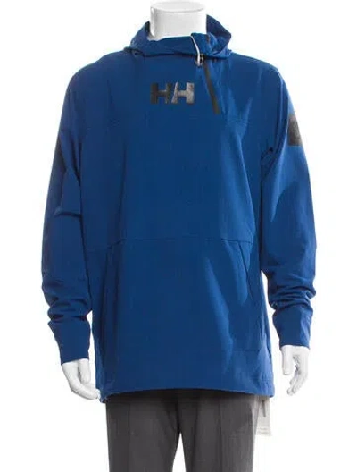 Pre-owned Helly Hansen Graphic Print Parka In Blue