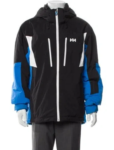 Pre-owned Helly Hansen Graphic Print Parka In Gray