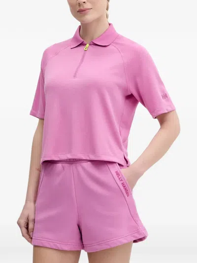 Helly Hansen Half-zip Polo Shirt In Pink