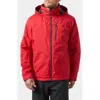 Helly Hansen Hooded Crew 2.0 Waterproof Midlayer Sailing Jacket In 162 Red
