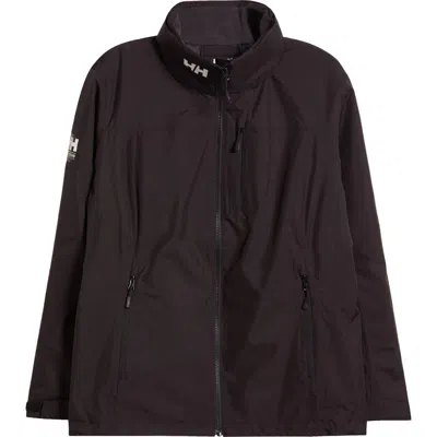 Helly Hansen Hooded Crew 2.0 Waterproof Midlayer Sailing Jacket In 990 Black