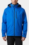 Helly Hansen Hooded Crew 2.0 Waterproof Midlayer Sailing Jacket In Blue