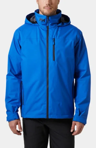 Helly Hansen Hooded Crew 2.0 Waterproof Midlayer Sailing Jacket In Blue