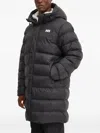 Helly Hansen Hooded Logo Coat In Black