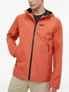 Helly Hansen Hooded Logo Jacket In Orange